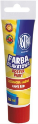 Farba plakatowa 30 ml tuba ASTRA - JASNO CZERWONA