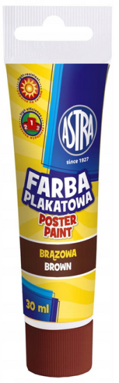 farba plakatowa w tubie 30 ml astra brązowa brown aksa.PNG