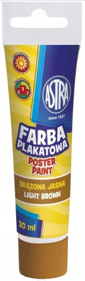 farba plakatowa w tubie 30 ml astra jasno brązowa light brown aksa.PNG