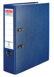 Segregator A4 80 mm Herlitz Q.file NIEBIESKI (GRANAT)