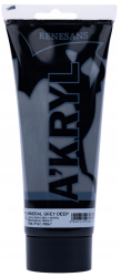 Farba akrylowa Renesans A'kryl 200ml nr 72 - szary mineralny ciemny