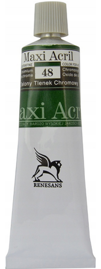 renesans 60 ml maxi acril 48 zielona chromowa aksa.PNG