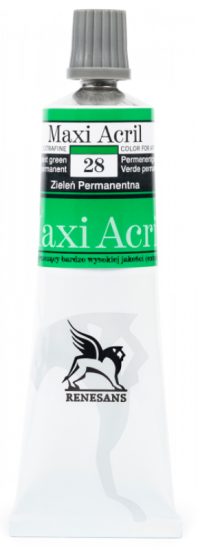 renesans 60 ml maxi acril 28 zielony permanentny aksa.PNG