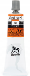 Farba akrylowa Renesans Maxi Acril 60ml nr 52 - złoto dukatowe