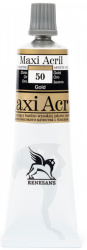 Farba akrylowa Renesans Maxi Acril 60ml nr 50 - złoto