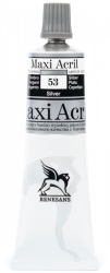 Farba akrylowa Renesans Maxi Acril 60ml nr 53 - srebro