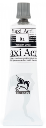 Farba akrylowa Renesans Maxi Acril 60ml nr 01 - biel tytanowa
