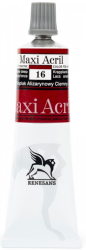 Farba akrylowa Renesans Maxi Acril 60ml nr 16 - kraplak alizarynowy ciemny