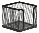 Pojemnik siatkowy na karteczki na biurko - czarny