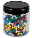 Kołki (pinezki) tablicowe - Beczułki - kolorowe (100 szt.)