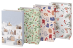 Torebka papierowa bożonarodzeniowa 10 x 18 x 6 cm