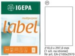 Etykiety samoprzylepne 210,0 x 297,0 mm (A4) / 100 szt.