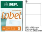 Etykiety samoprzylepne 210,0 x 148,0 mm / 100 szt. 